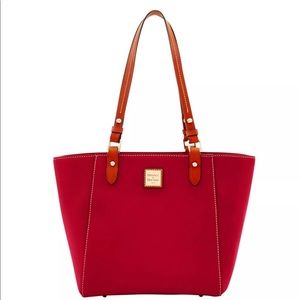 Dooney & Bourke Cranberry Leather Janie Tote/ Bag